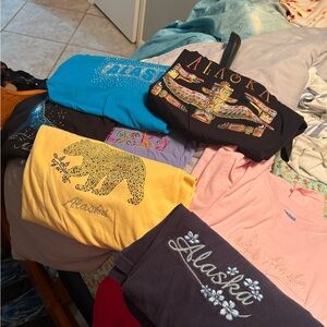 Multiple colored Short Sleeve Tees Collection